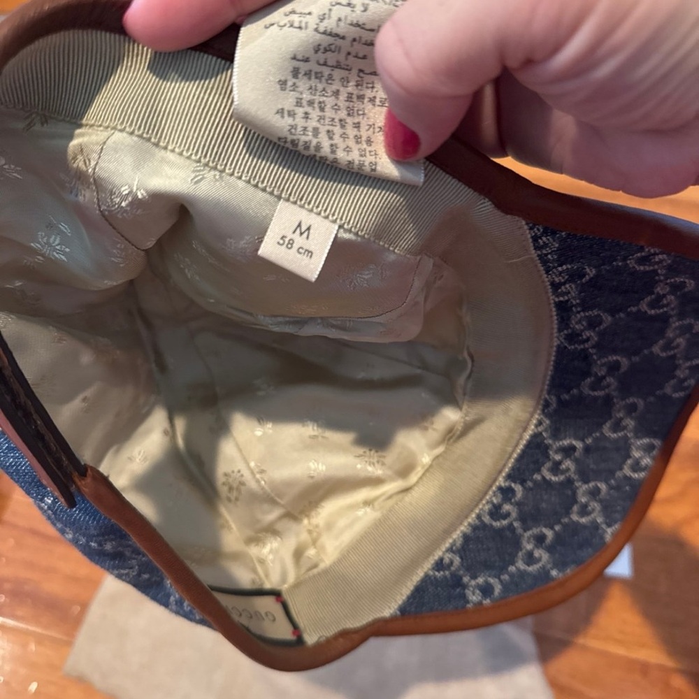 gucci denim baseball hat - Picture 7 of 9